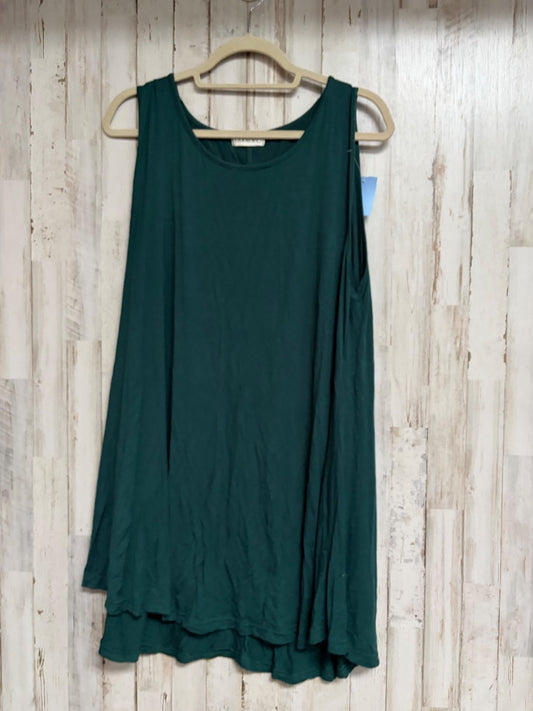 GREEN LARACE SOFT TANK DRESS, LADIES 3X