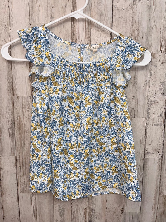 BLUE HAYDEN FLORAL BLOUSE, GIRL 8