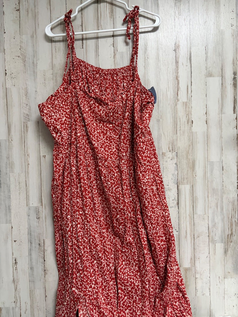 BROWN OLD NAVY FLORAL MAXI, LADIES 4X