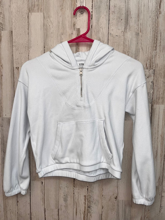 LIGHT BLUE ABERCROMBIE RIBBED HALF ZIP PULLOVER, GIRL 9/10