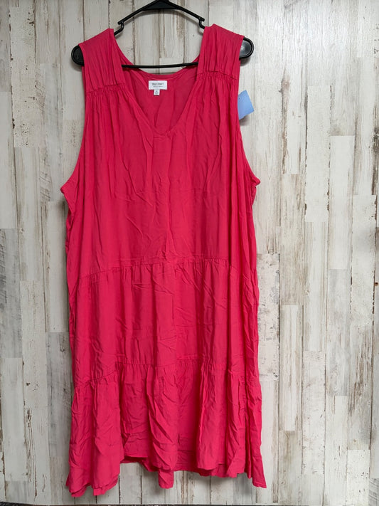 CORAL TRUE CRAFT TIER TANK DRESS, LADIES 4X