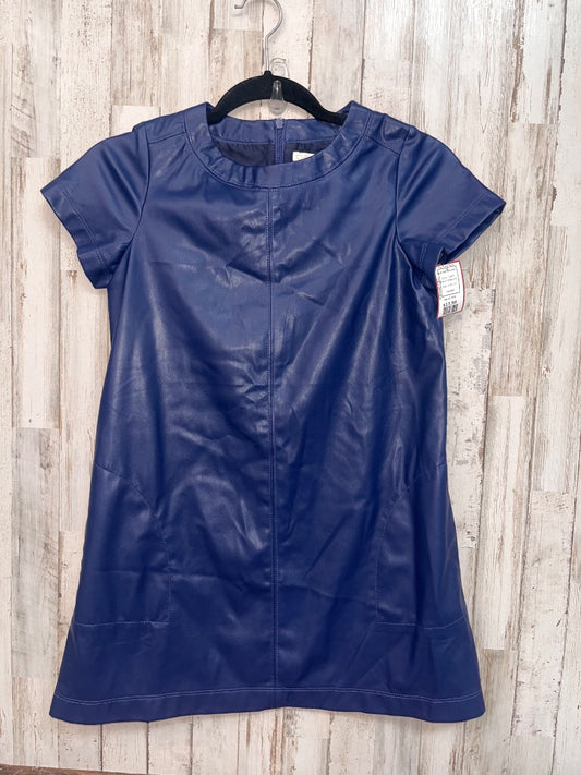 NAVY CREWCUTS FAUX LEATHER DRESS, GIRL 10