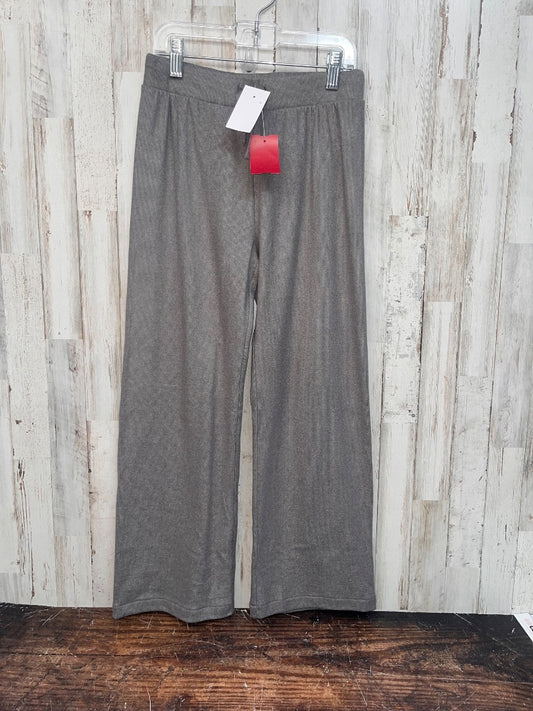 GREY CREWCUTS NEW SOFT WIDE LEG PANTS, GIRL 10