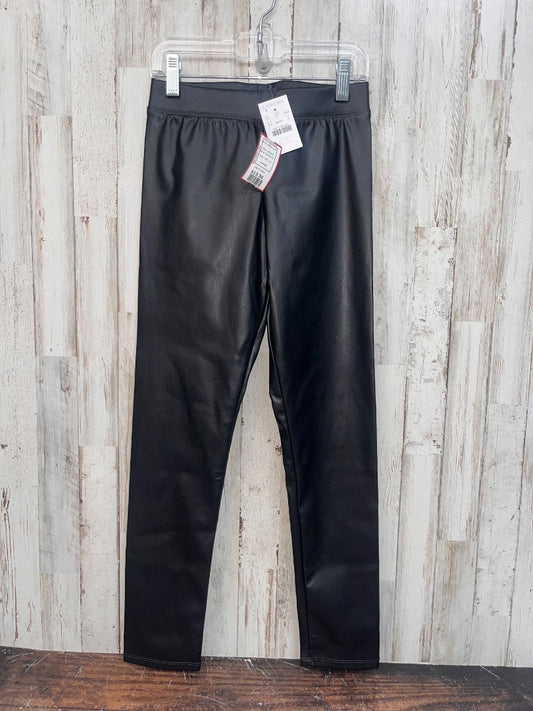 BLACK CREWCUTS NEW FAUX LEATHER SKINNIES, GIRL 10