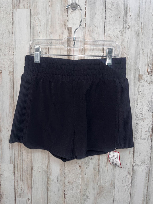 BLACK ALL IN MOTION PLEATED SIDE DRY FIT SHORTS, GIRL 10/12