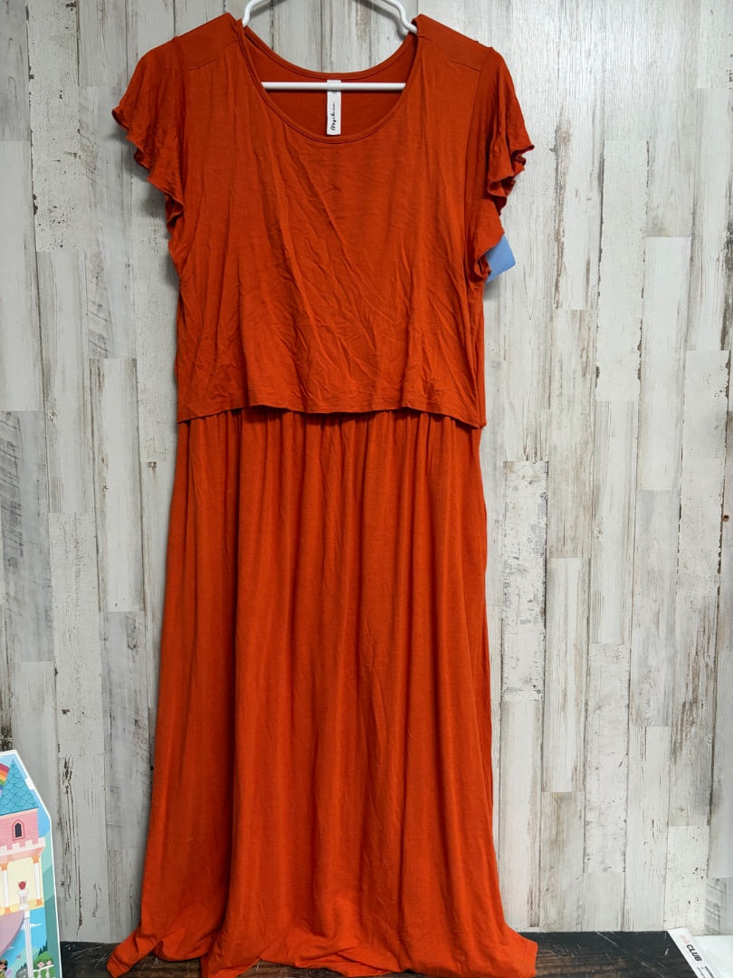 ORANGE MESIBUCU NURSING DRESS, LADIES M