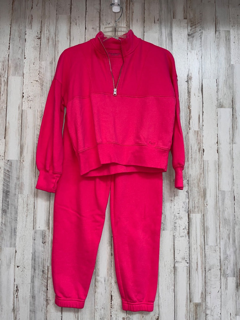 PINK ABERCROMBIE 2PC JOGGER SET, GIRL 11/12