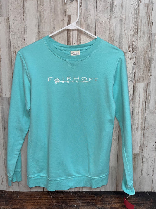 TEAL COMFORT WASH FAIRHOPE CREW NECK, GIRL 14