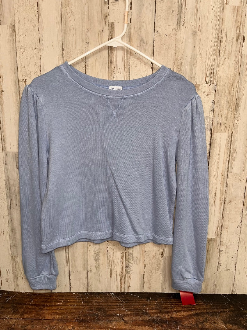 LIGHT BLUE SPLENDID SOFT CREW NECK TOP, GIRL 14