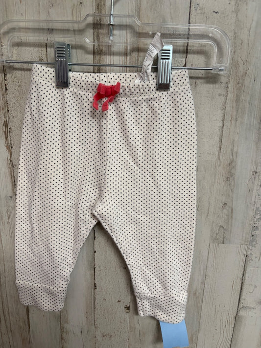 WHITE GAP DOT PANTS, GIRL 6-12M