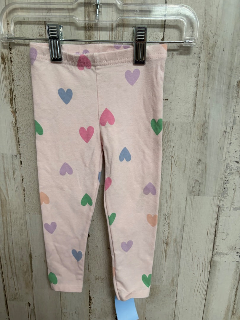 PINK GARANIMALS HEART PANTS, GIRL 18M