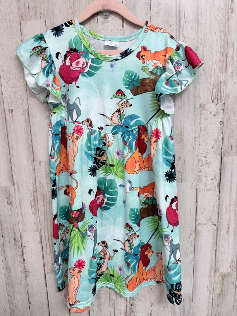 BLUE BOUTIQUE LION KING DRESS, GIRLS 5/6