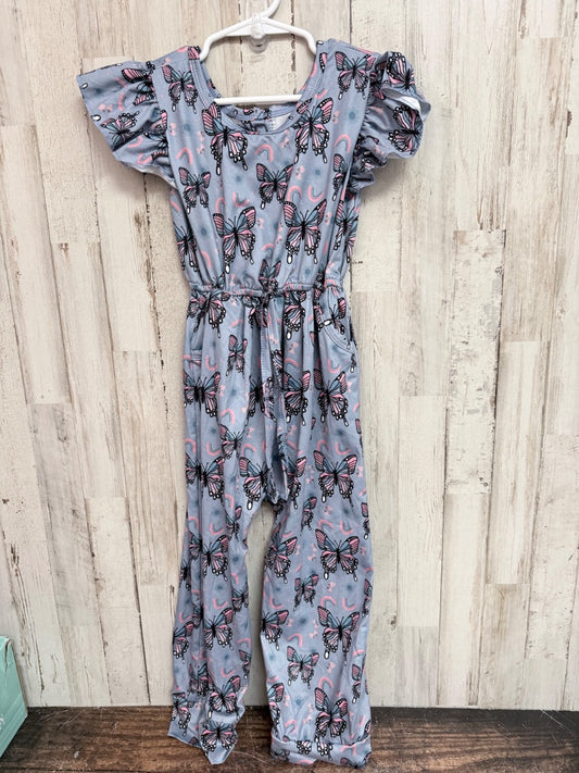 STEEL BLUE  BUTTERFLY JUMPER, GIRLS 5/6