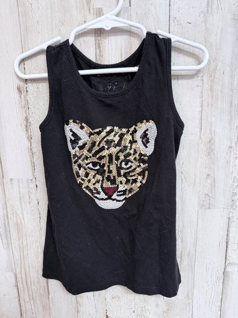 BLACK CHILDRENS PLACE SEQUIN TIGER TANK, GIRLS 5