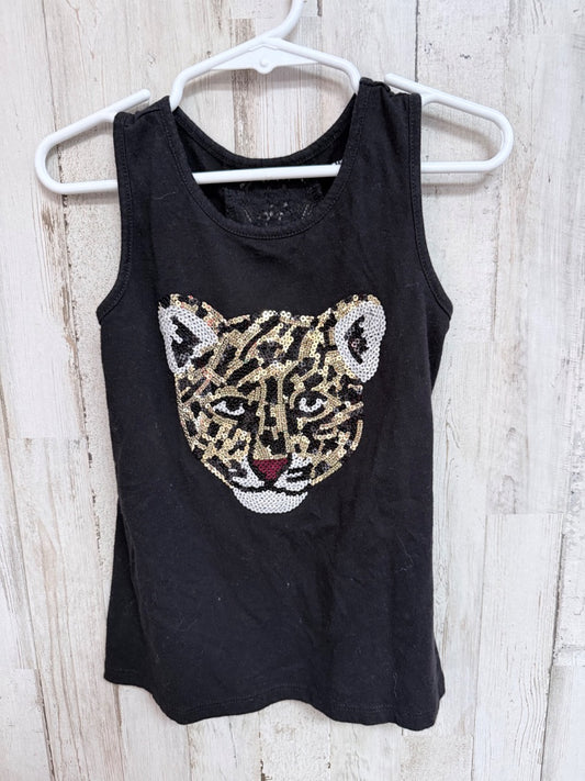 BLACK CHILDRENS PLACE SEQUIN TIGER TANK, GIRLS 5