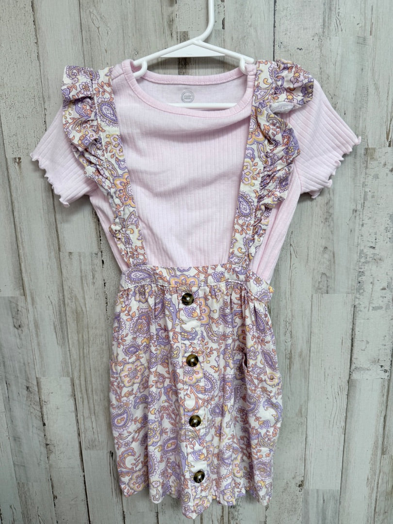 PINK WONDER NATION LAYERED PAISLEY DRESS, GIRLS 5