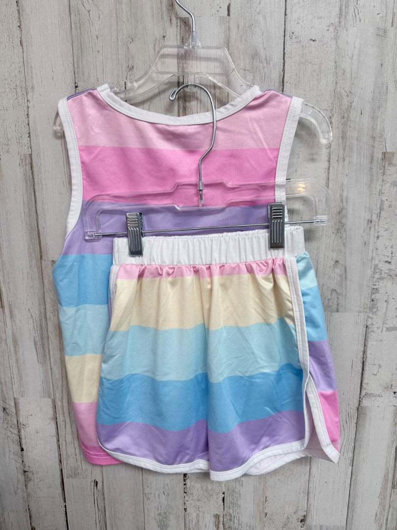 MULTI SHEIN STRIPE 2PC SET, GIRLS 5/6