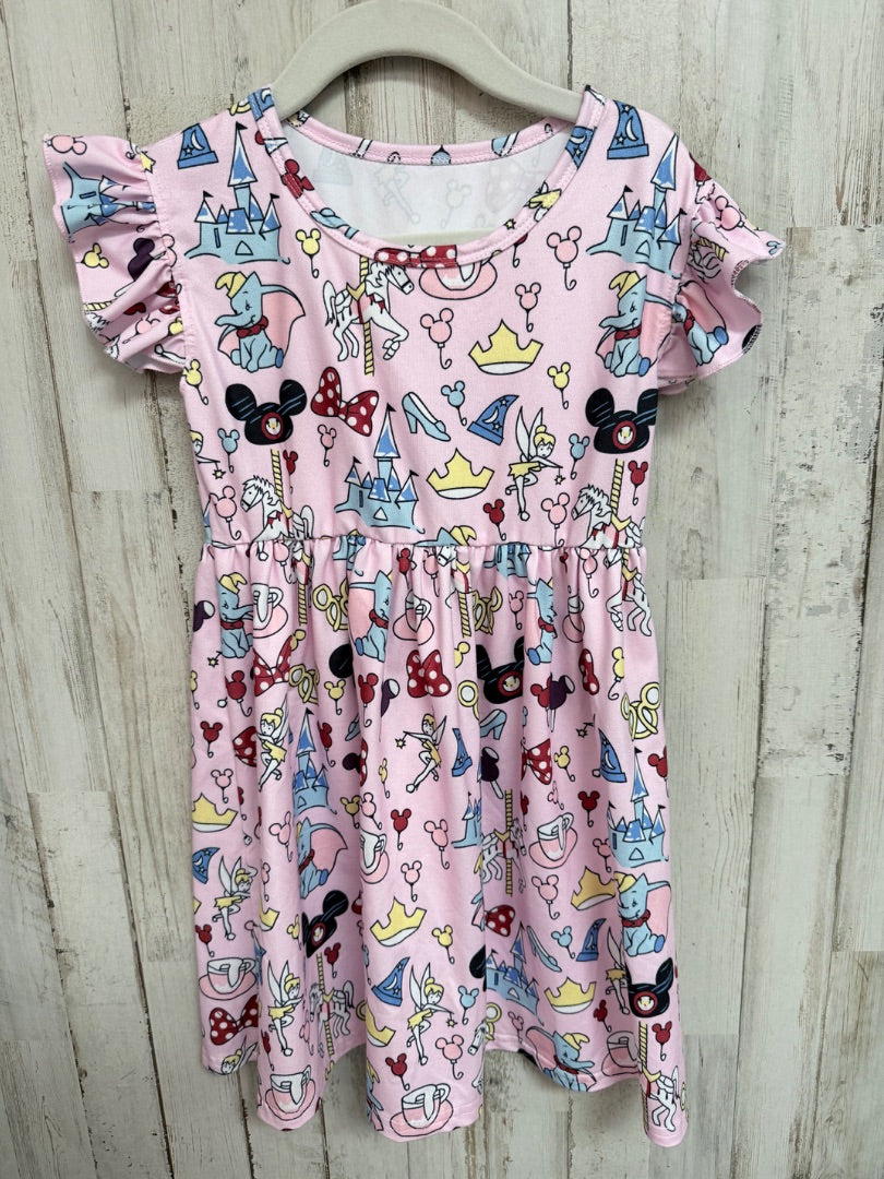 PINK BOUTIQUE DISNEY PRINT DRESS, GIRLS 5/6