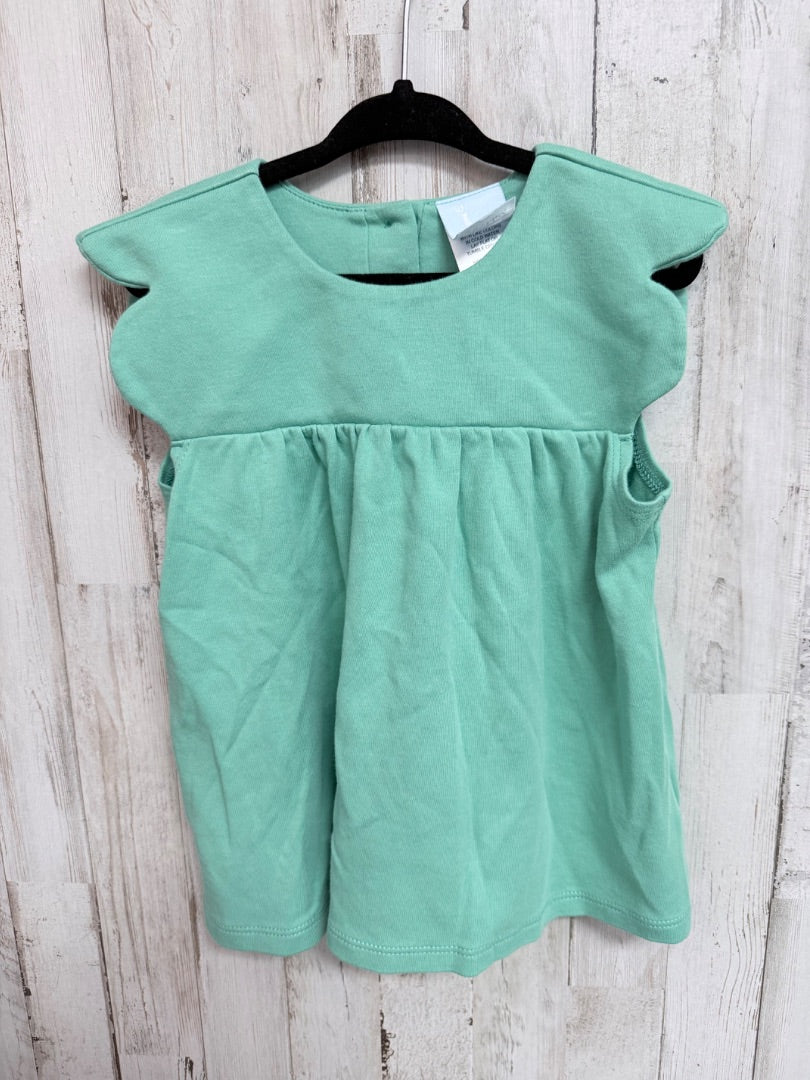 GREEN BELLA BLISS SCALLOP SLEEVE TOP, GIRLS 6