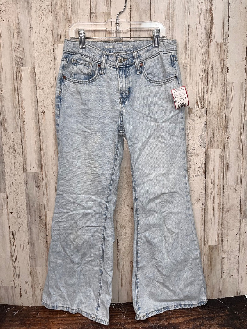 DENIM OLD NAVY BAGGY FLARE JEANS, GIRLS 10