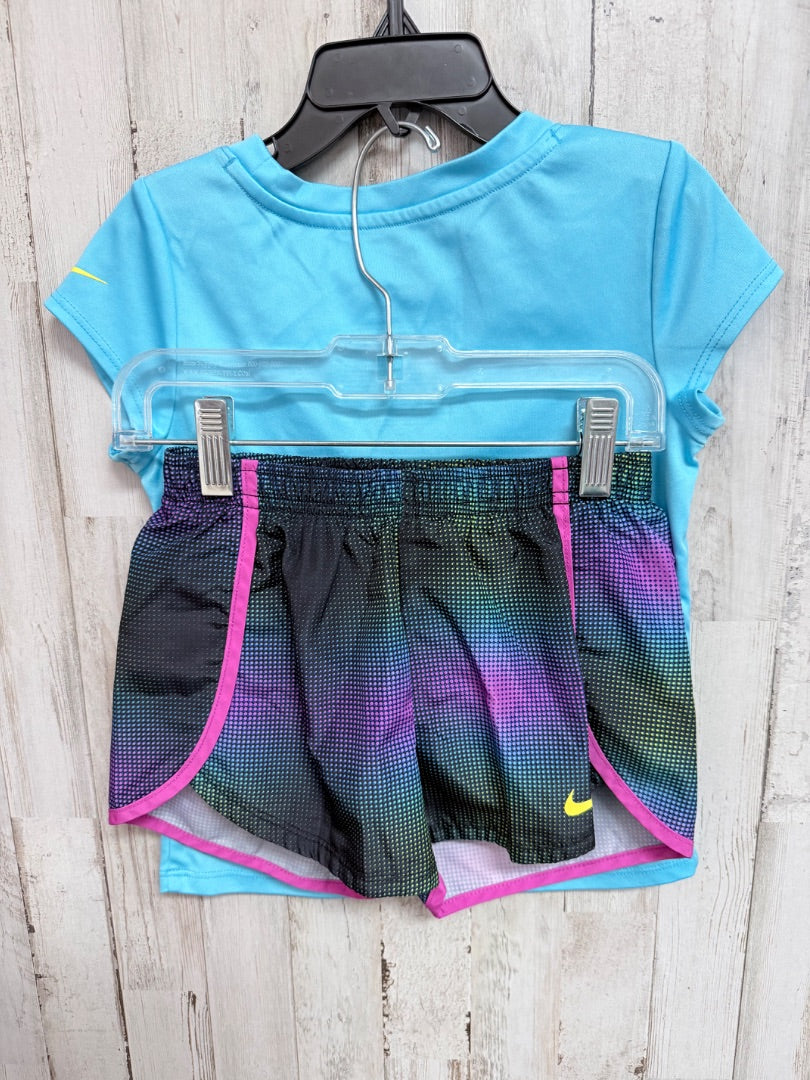 BLUE NIKE LOGO 2PC SET, GIRLS 6