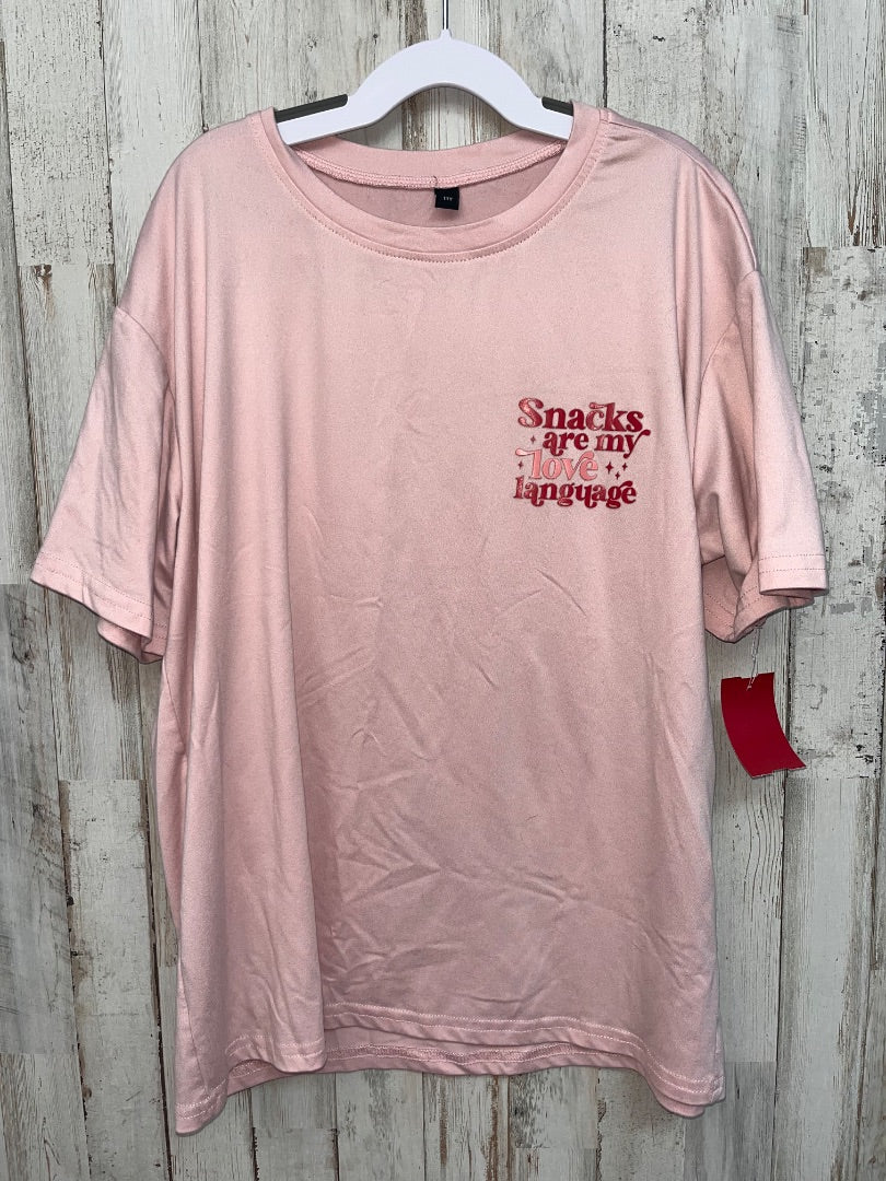 PINK SHEIN SNACK TEE, GIRLS 11
