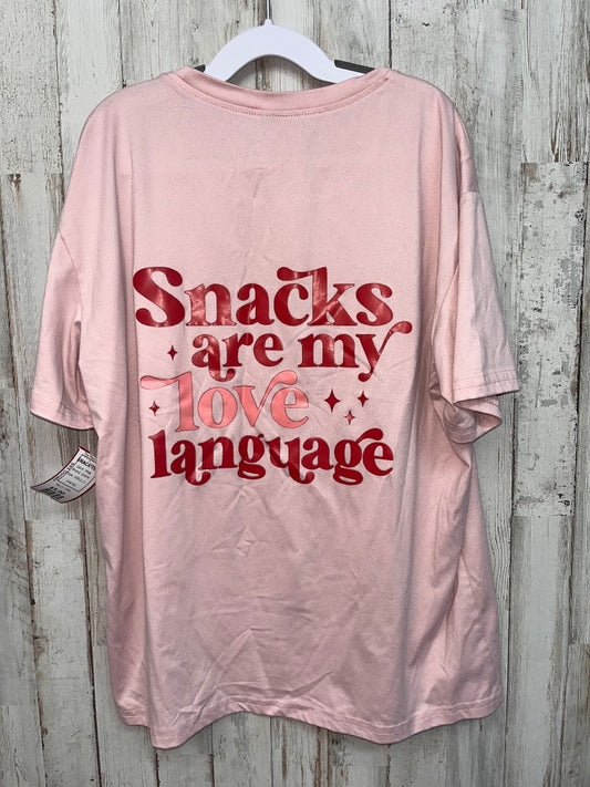 PINK SHEIN SNACK TEE, GIRLS 11