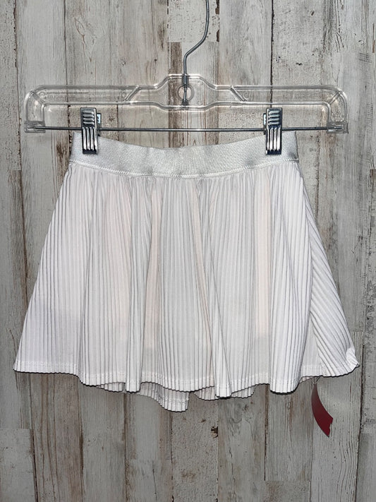WHITE ALL IN MOTION PLEATED SKORT, GIRL 6/7