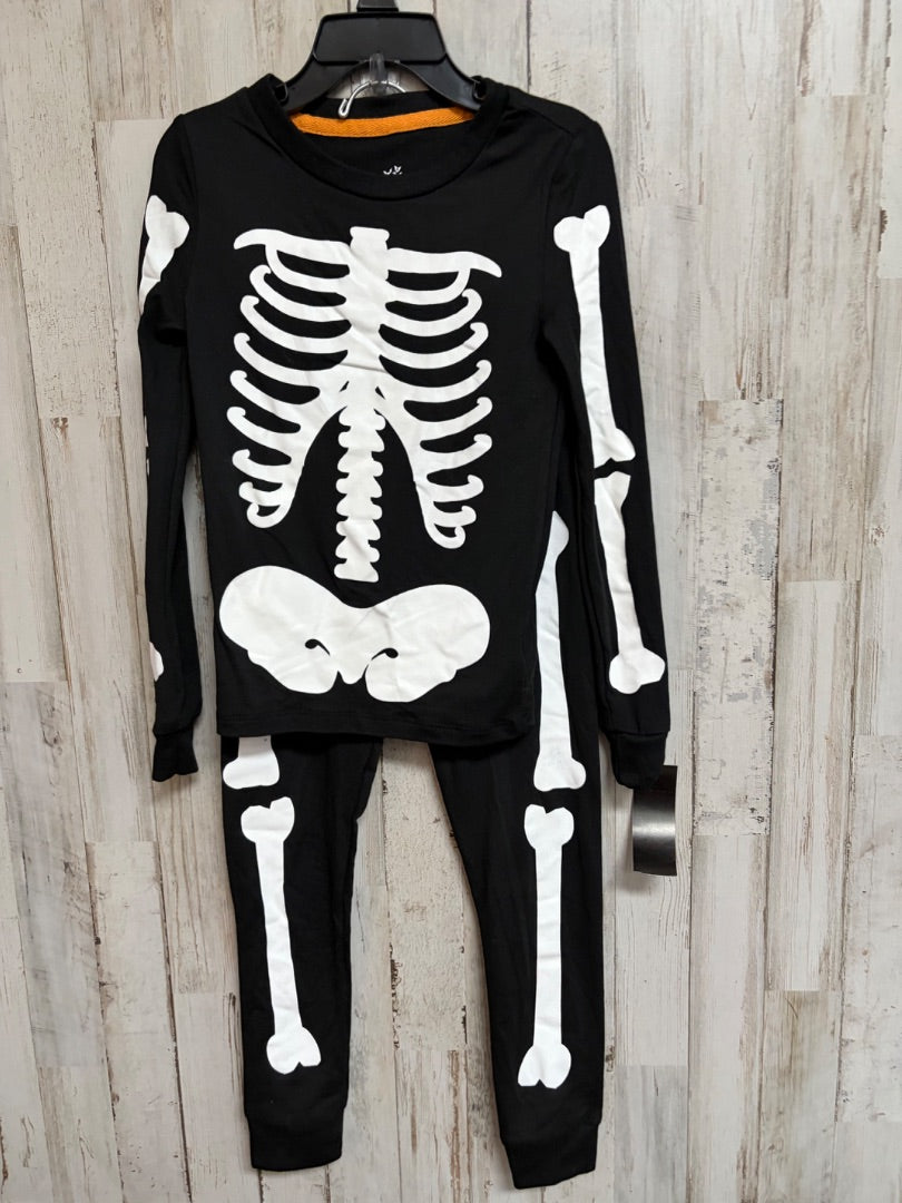 BLACK CELEBRATE SKELETON PJ SET, BOY 6