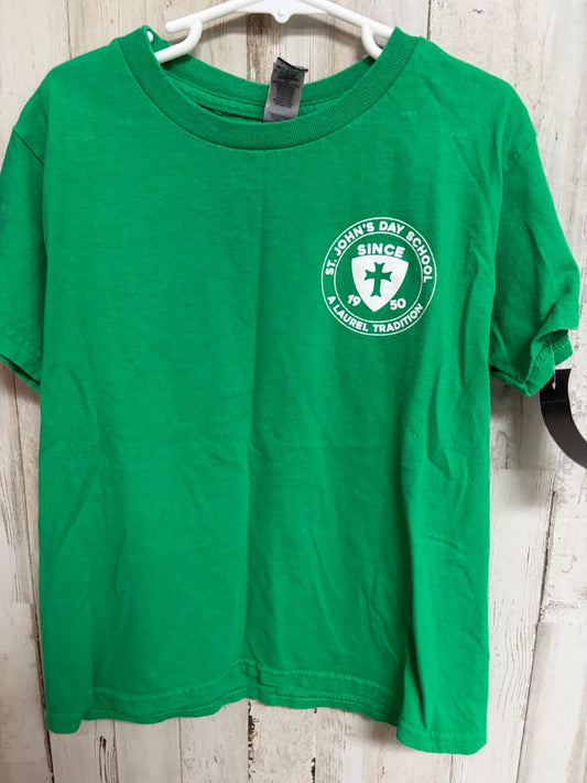 GREEN GILDAN ST JOHNS TEE, BOY 6/7