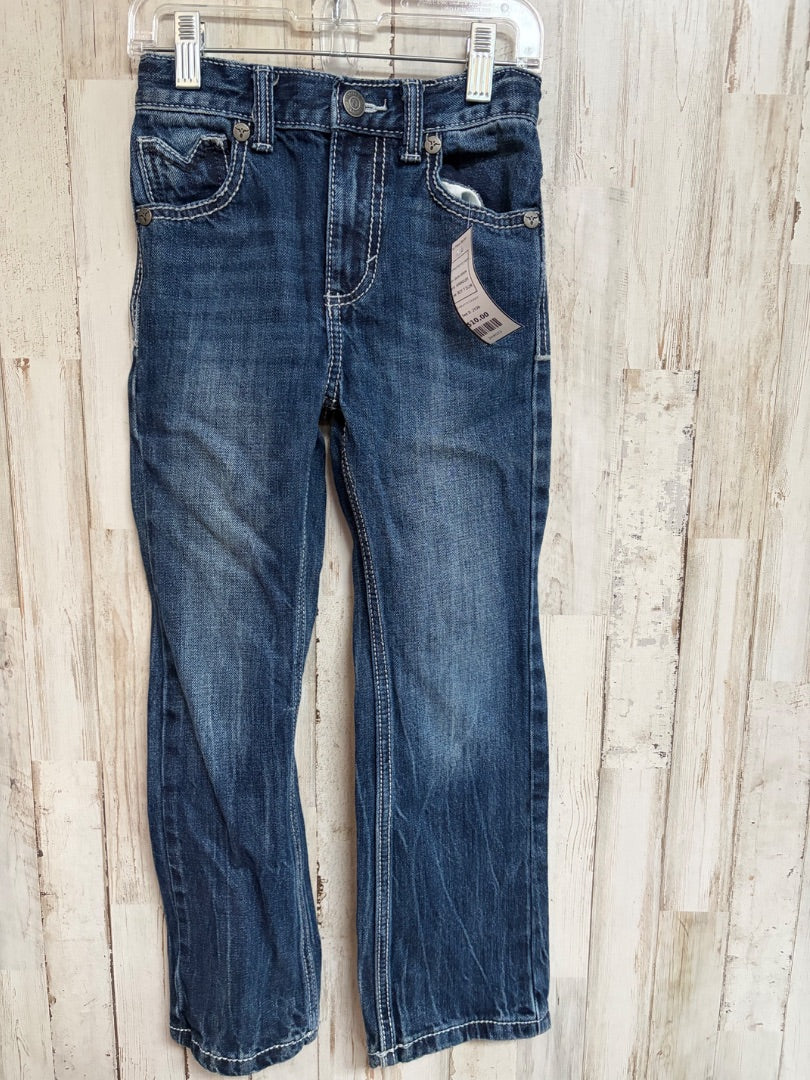 DARK DENIM WRANGLER 20X DARK BOOTCUT JEANS, BOY 7 SLIM