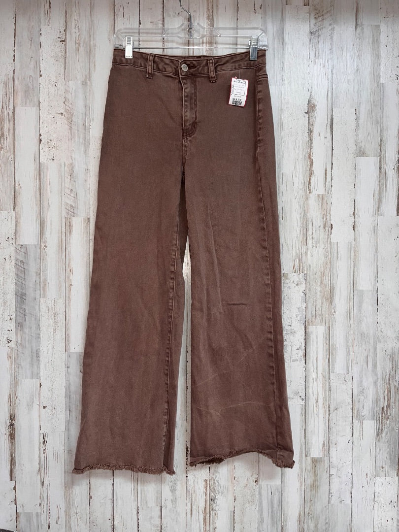 BROWN ZENANA WIDE LEG JEANS, LADIES S