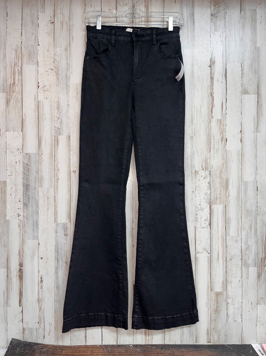 BLACK CHELSEA & VIOLET SZ 26 STRETCH FLARES, LADIES S