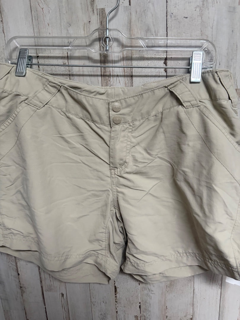 KHAKI COLUMBIA PFG SHORTS, LADIES L