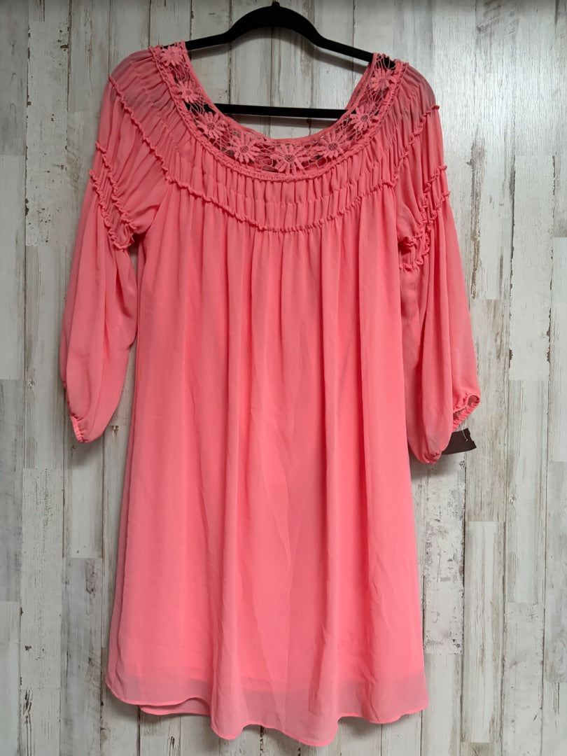 PEACH HEARTSOUL SHEER DRESS, LADIES XL