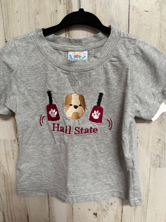 GREY BUSY BEE SMOCKS HAIL STATE TEE, BOYS 18M