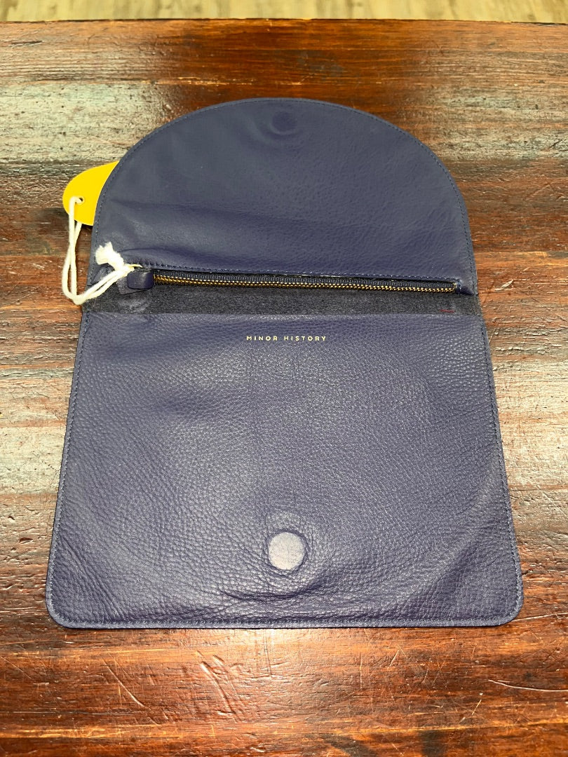NAVY MINOR HISTORY NEW LEATHER CLUTCH
