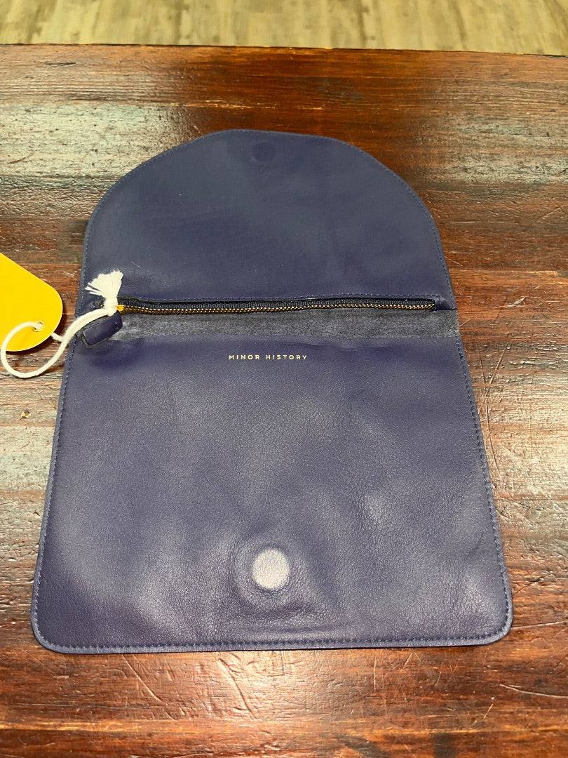 NAVY MINOR HISTORY NEW LEATHER CLUTCH