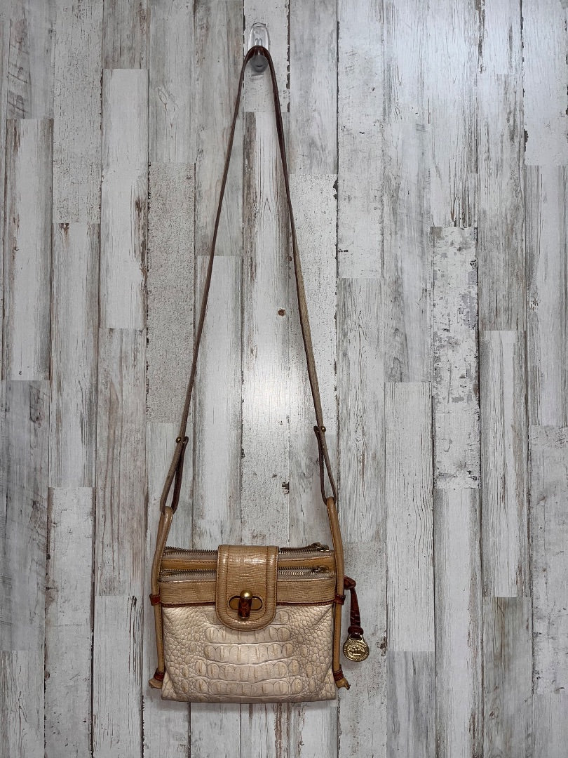 BROWN BRAHMIN BI-FOLD LEATHER CROSS BODY
