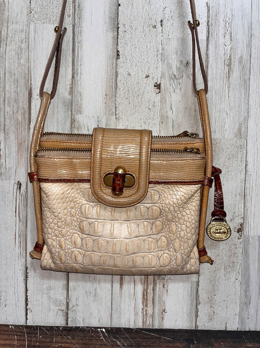 BROWN BRAHMIN BI-FOLD LEATHER CROSS BODY