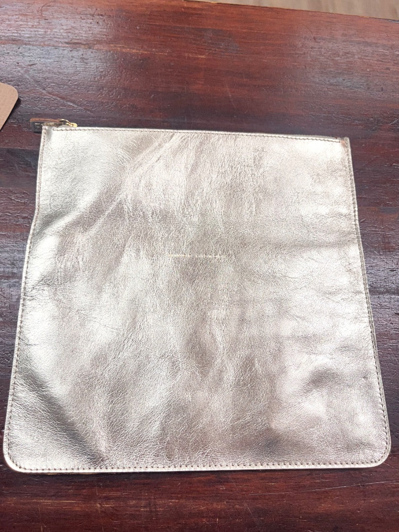 GOLD MINOR HISTORY LEATHER ZIP POUCH