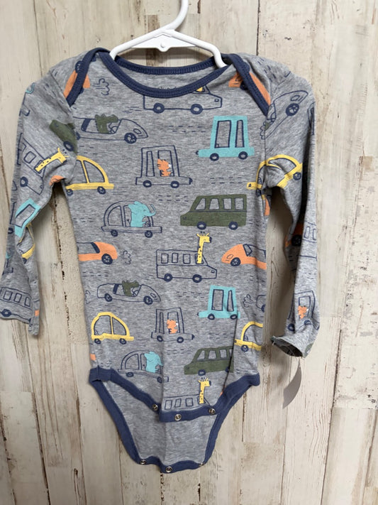 GREY OKIE DOKIE CAR ONESIE, BOYS 24M