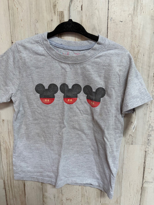 GREY STITCHY FISH MICKEY TEE, BOY 3T