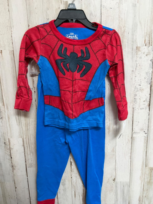 RED MARVEL SPIDER MAN PJ SET, BOY 4T