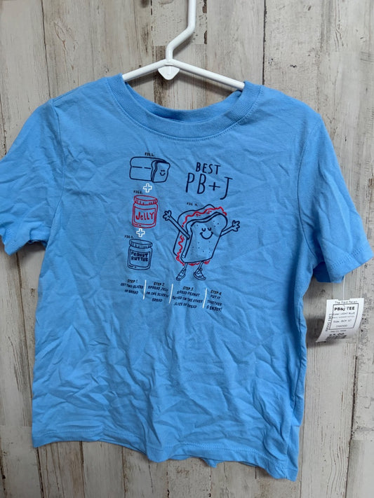 LIGHT BLUE WONDER NATION PB&J TEE, BOY 5T