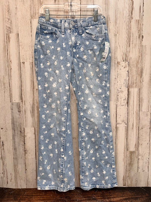 DENIM OLD NAVY FLOWER PRINT FLARE JEANS, GIRL 10