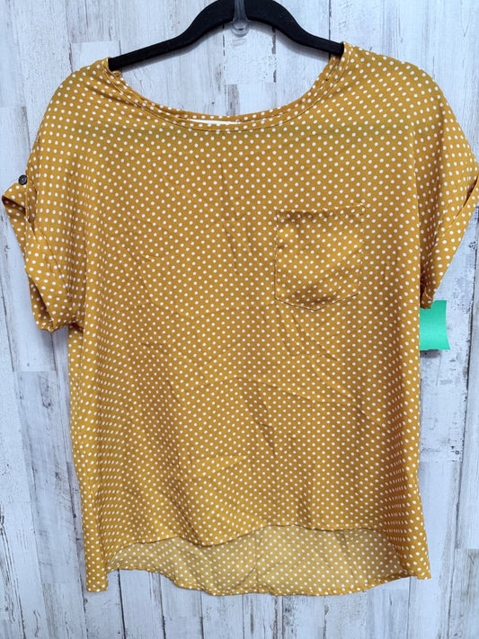 YELLOW JON & ANNA POLKA DOT TOP, LADIES M