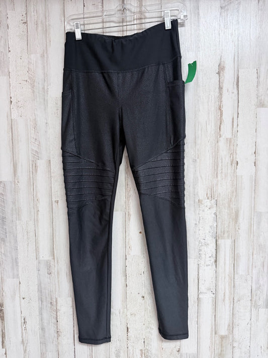 BLACK MONO B PRINTED POCKET LEGGINGS, LADIES M