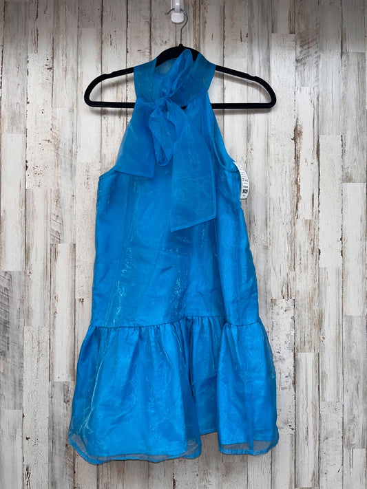 BRIGHT BLUE TCEC CHIFFON LAYERED HALTER DRESS, LADIES S