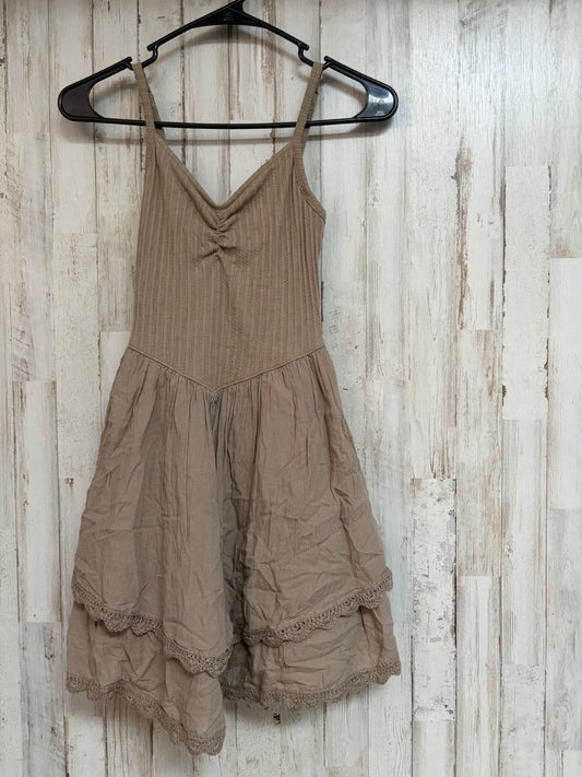 LIGHT BROWN AERIE TANK TIER DRESS, LADIES XS